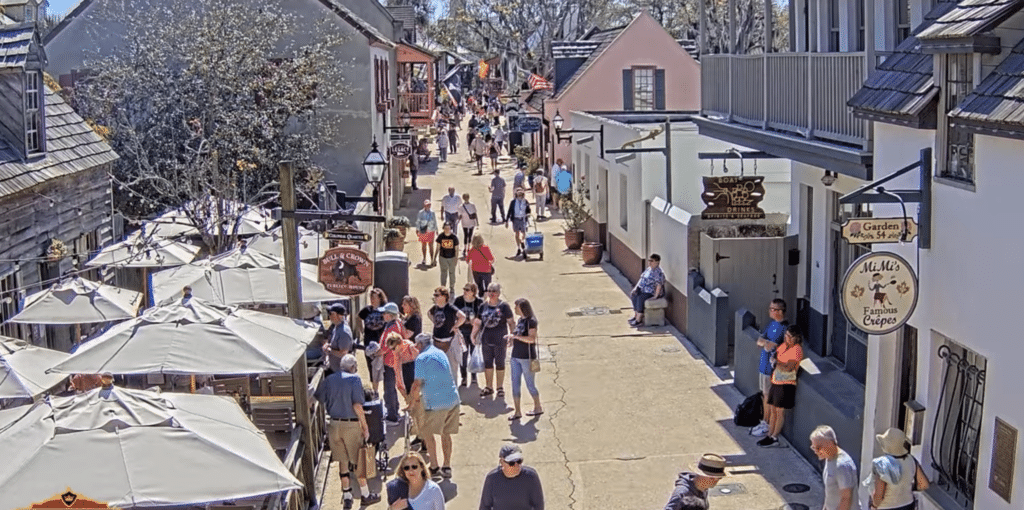 St. George Street Webcam Live - St. Augustine Florida