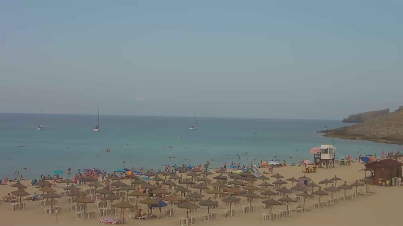 Live camera view of Cala Mesquida