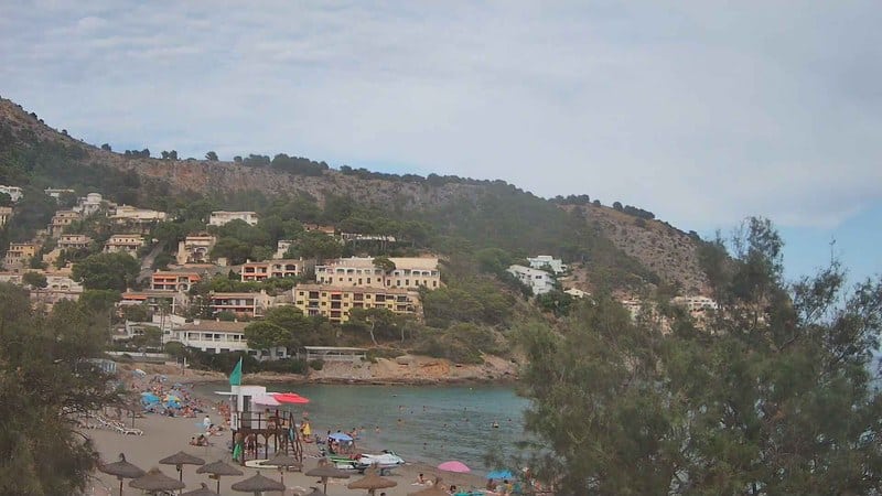 Live camera view of Canyamel Beach