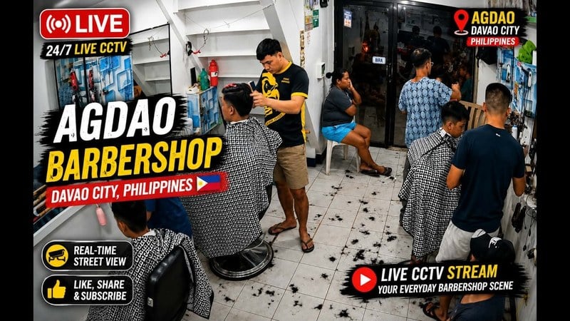 Live camera view of Davao: Barber Shop