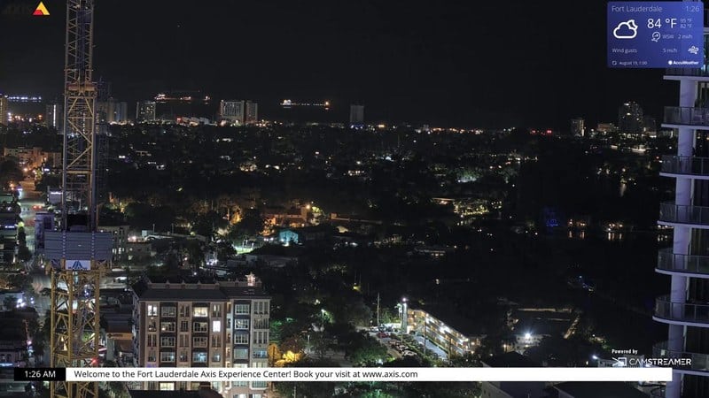 Live camera view of Fort Lauderdale: Panoramic View