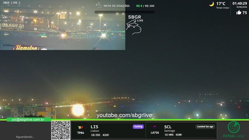 Live camera view of Sao Paulo Airport