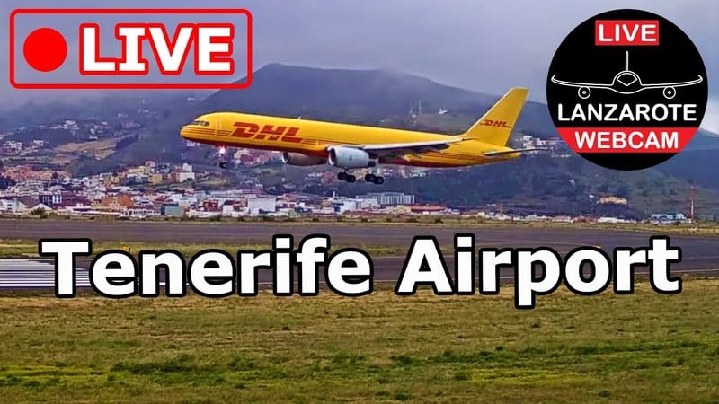 Live camera view of Tenerife Airport