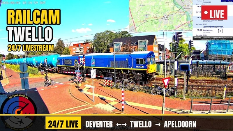 Live camera view of Twello Rail Crossing