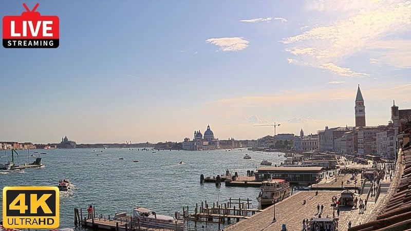 Live camera view of Venice: St. Mark's Basin