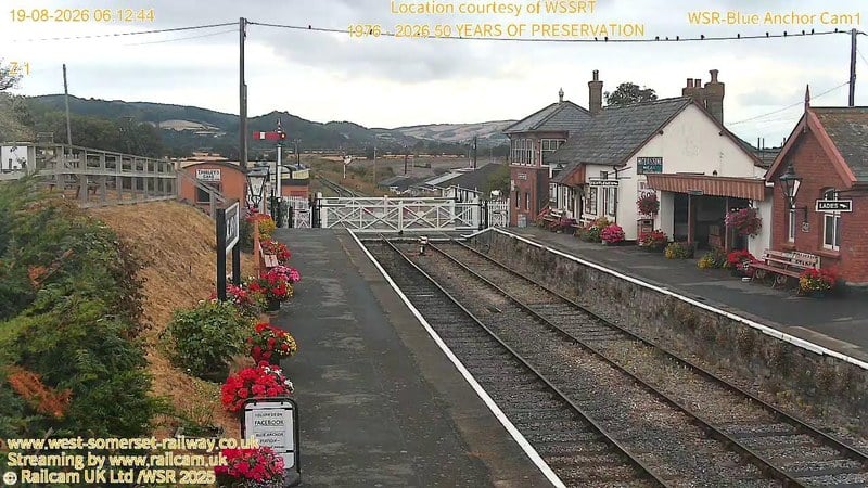Live camera view of West Somerset Railway